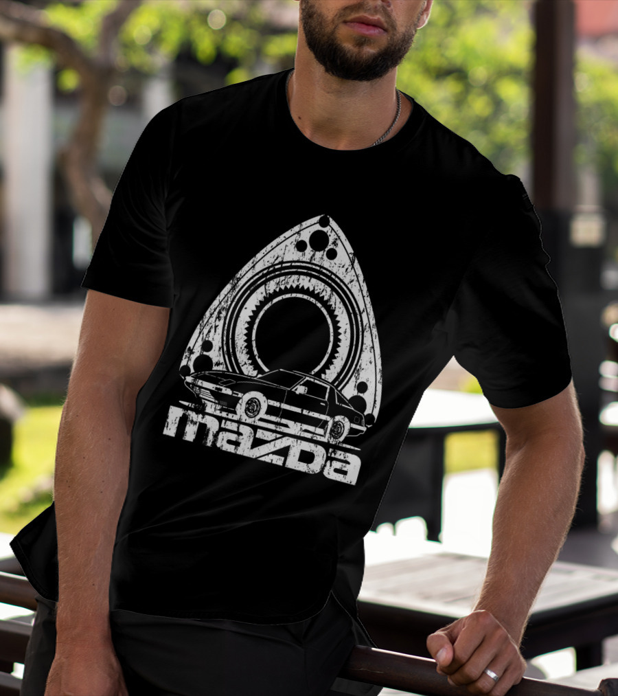 Mazda Distressed RX Rotary Engine Classic Car T-Shirt