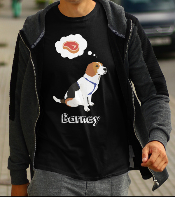 Barney The Beagle With Steak Dream T-Shirt