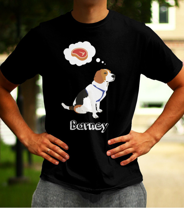 Barney The Beagle With Steak Dream T-Shirt