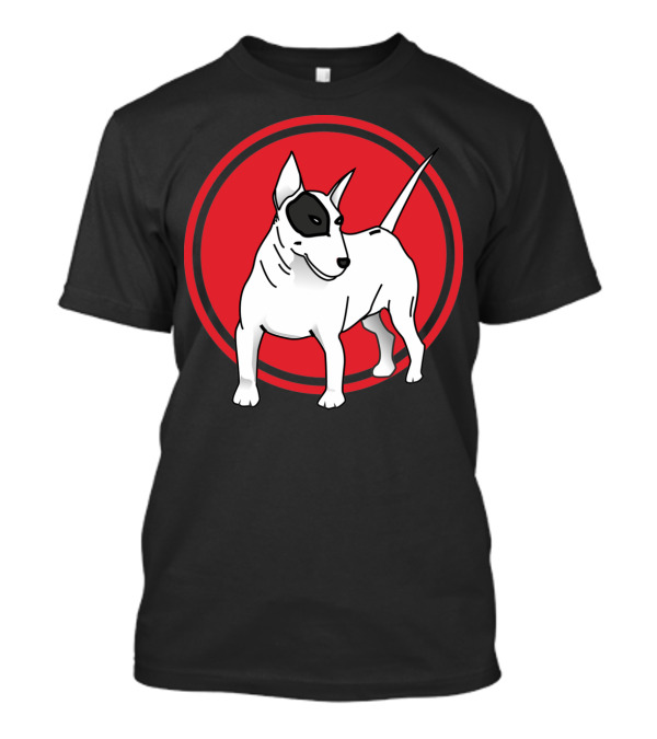 Bullterrier Iconic Red Circle Background T-Shirt