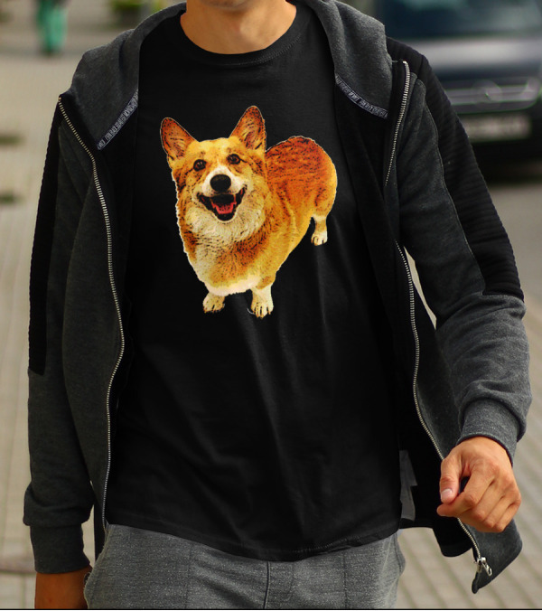 Corgi Nice To Meet You Happy Smiling Dog T-Shirt
