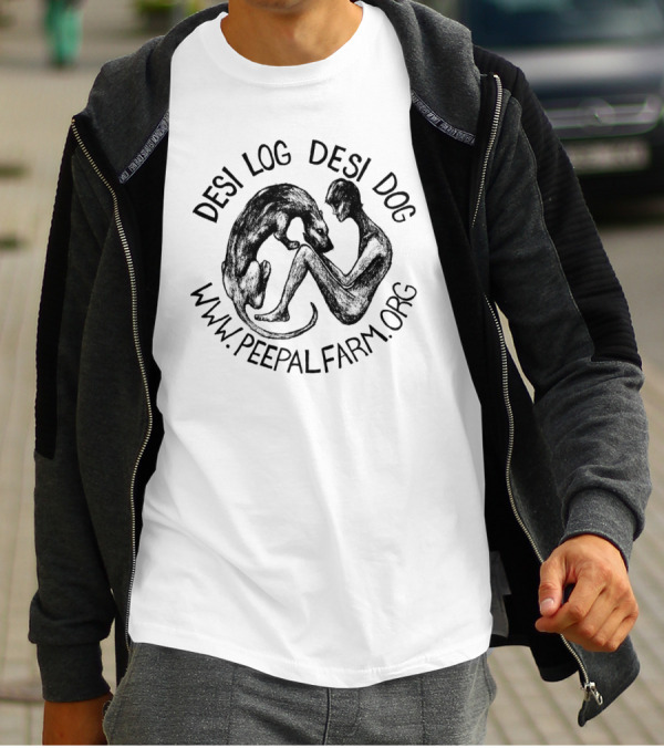 Desi Log Desi Dog Peepal Farm T-Shirt
