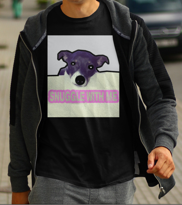 Charlie Snuggle With Me Dog Image T-Shirt