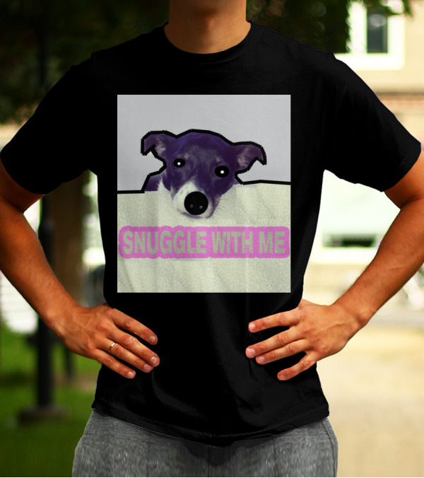 Charlie Snuggle With Me Dog Image T-Shirt