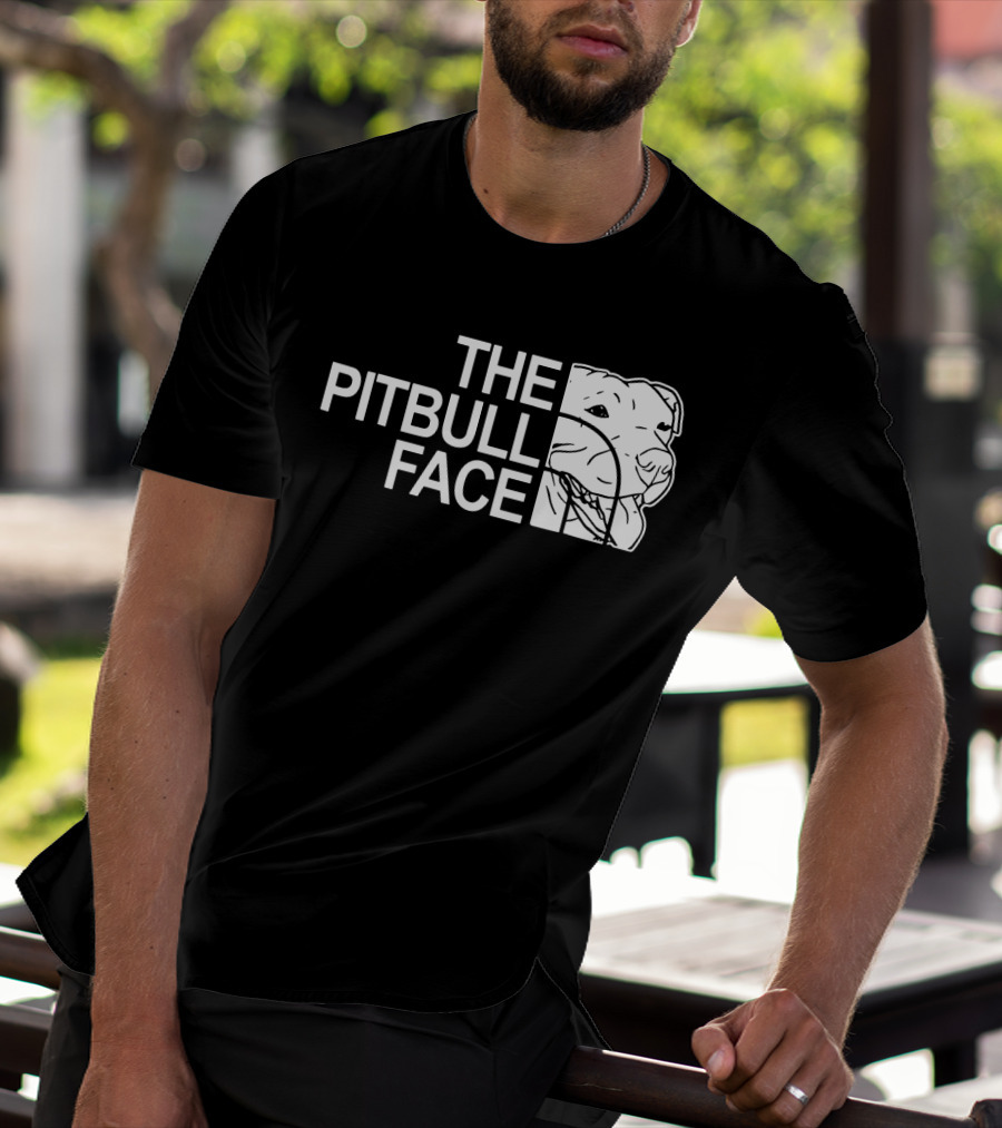 The Pitbull Face Funny Dog T-Shirt