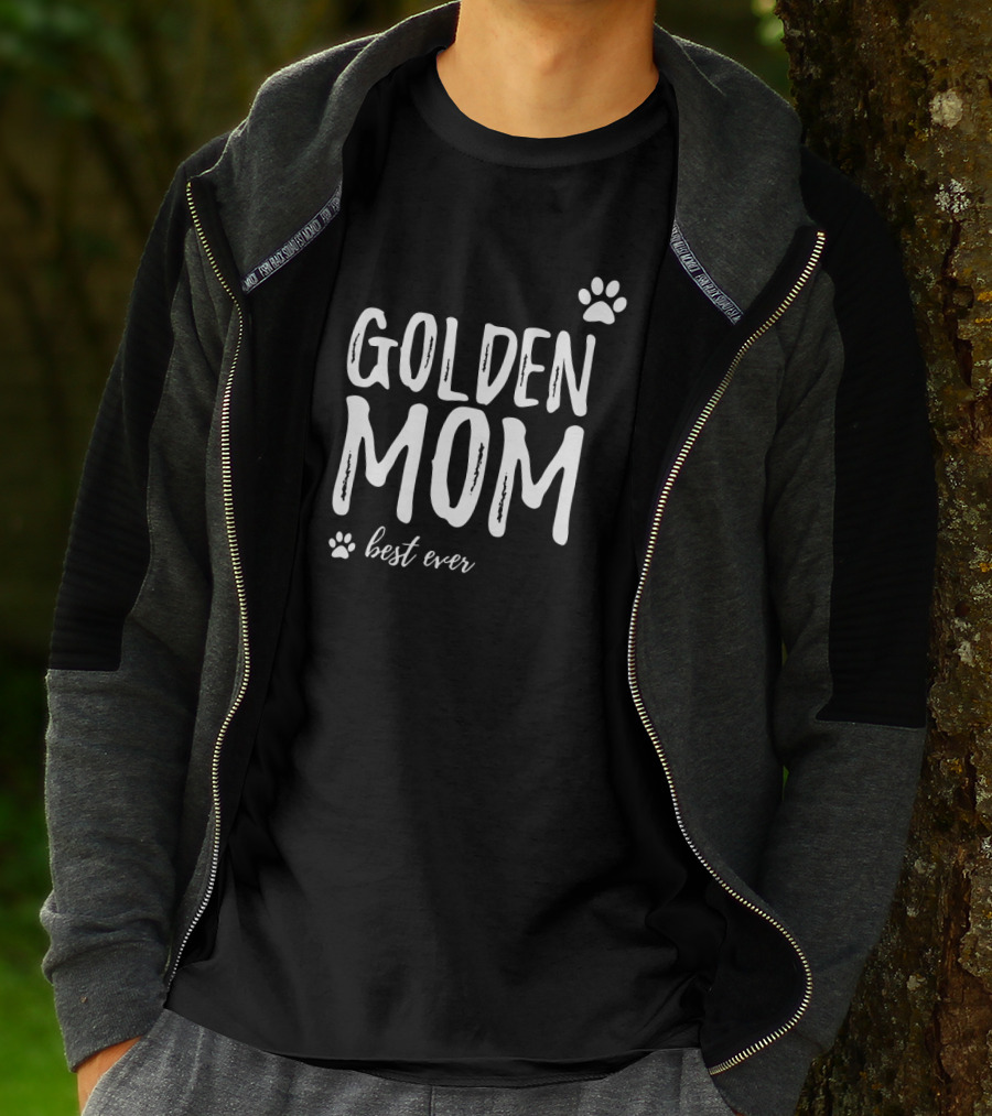 Golden Mom Best Ever Funny Golden Retriever Dog T-Shirt
