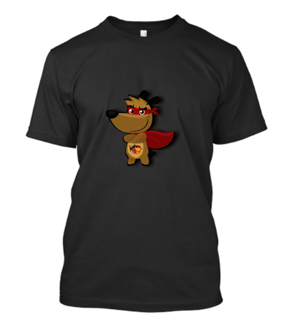 That's My Dog Superhero Cartoon Character With Red Mask And Cape T-Shirt