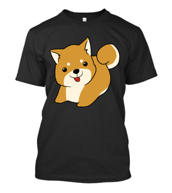 Chibi Dog Illustration Cute Shiba Inu T-Shirt