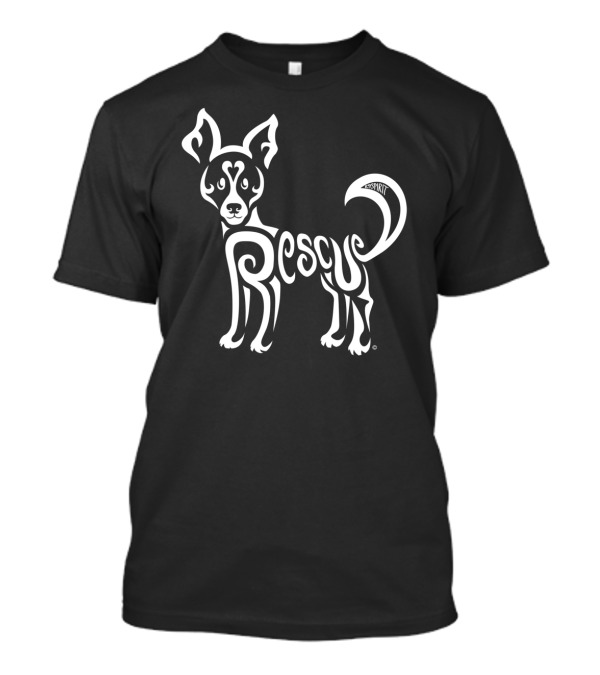 Rescued Dog Rebel Esprit Stylized Dog T-Shirt
