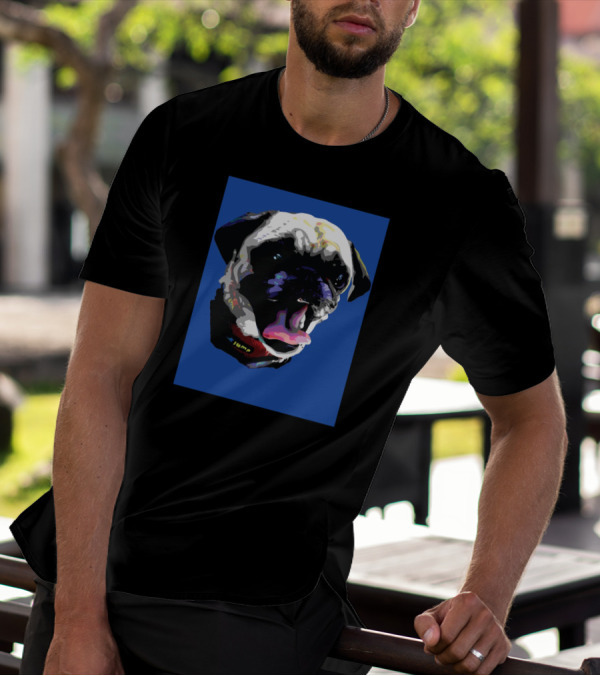 Pugs Are Amazing Pop Art Style Vibrant Colors T-Shirt