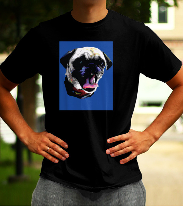 Pugs Are Amazing Pop Art Style Vibrant Colors T-Shirt