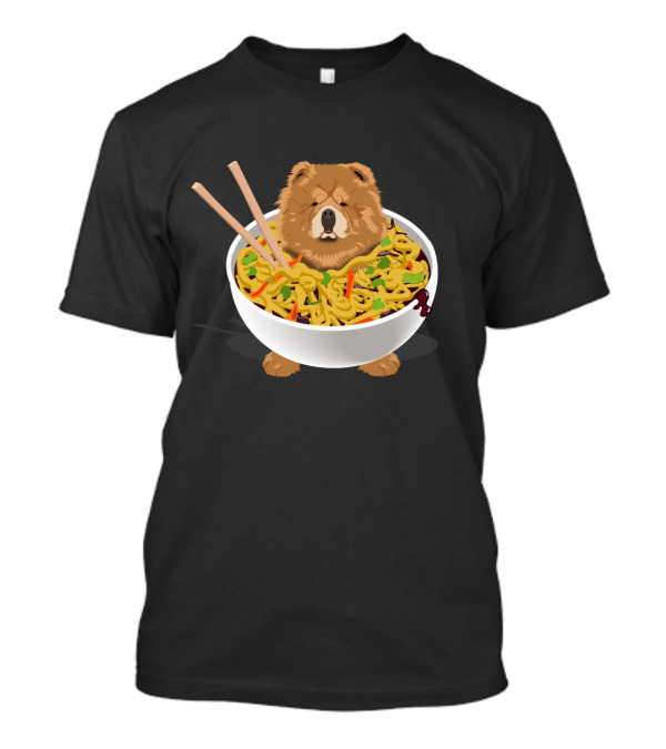 Chow Chow Mein Noodles Bowl With Chopsticks T-Shirt