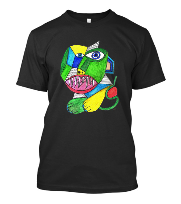 Serra Da Estrela Is A Dog Abstract Geometric Colorful Cubist Animal T-Shirt