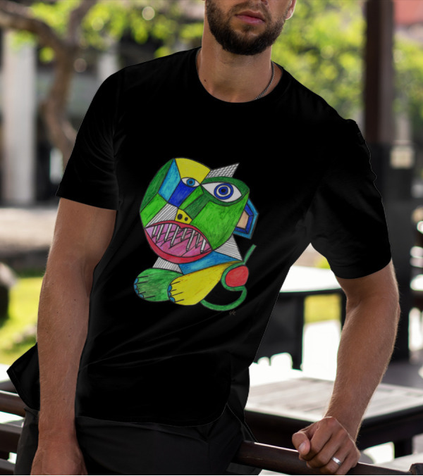 Serra Da Estrela Is A Dog Abstract Geometric Colorful Cubist Animal T-Shirt