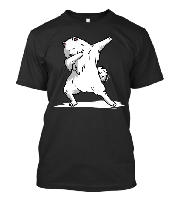 Samoyed Dog Performing Dab Dance Move T-Shirt