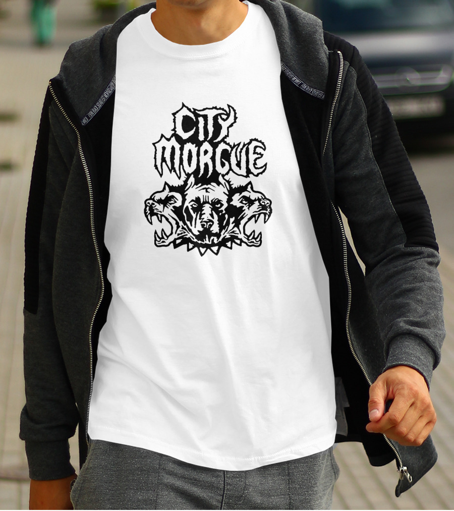 City Morgue Three-Headed Dog T-Shirt