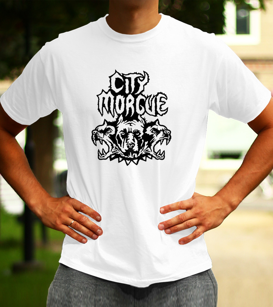 City Morgue Three-Headed Dog T-Shirt