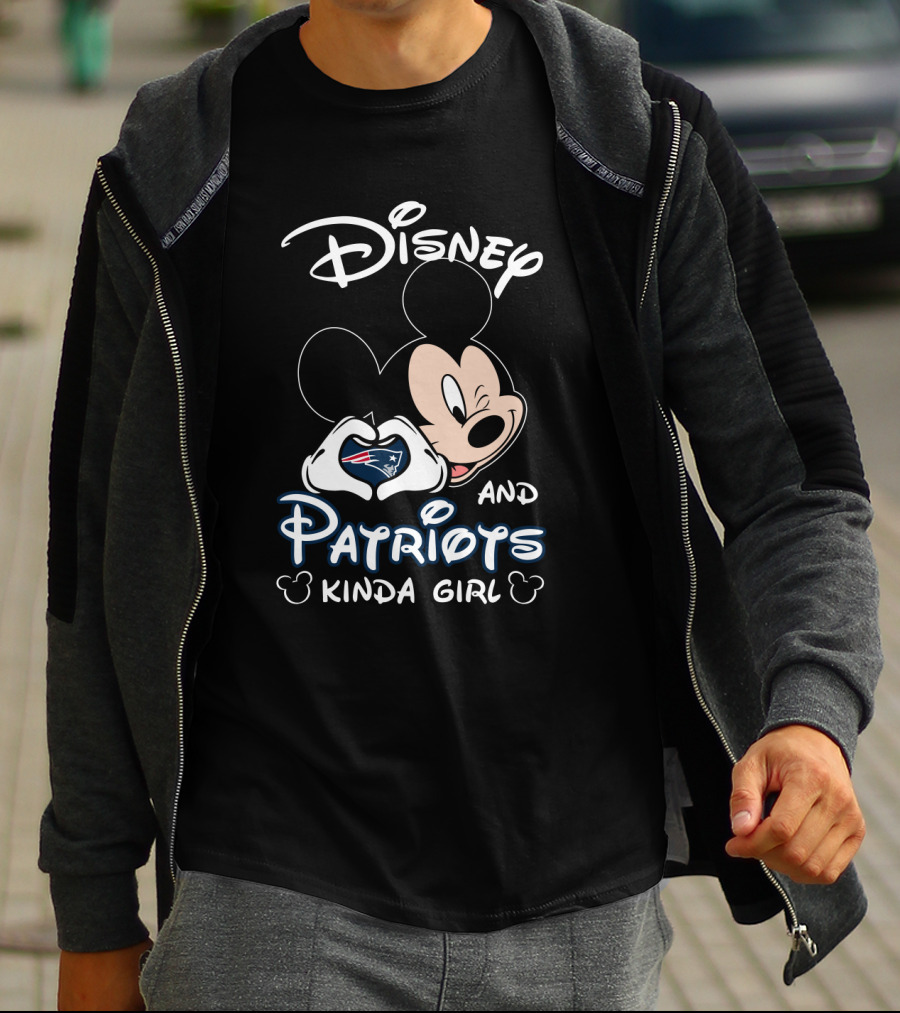 Disney And Patriots Kinda Girl Mickey T-Shirt