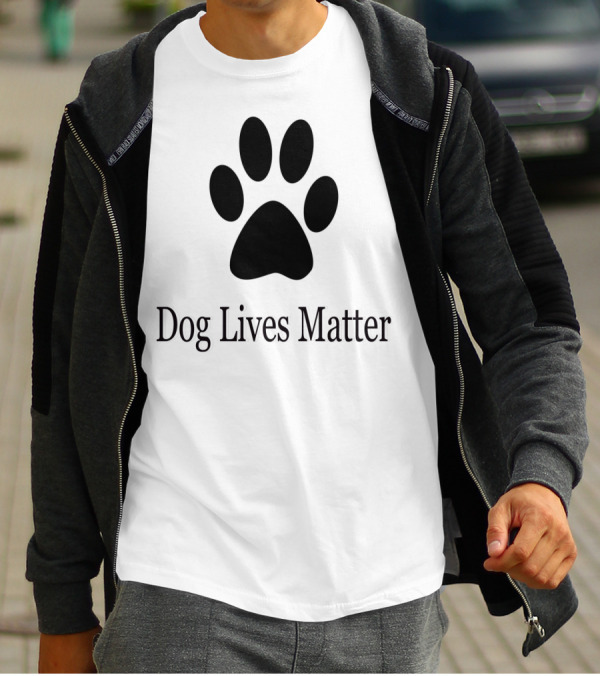 Dog Lives Matter Paw Prints T-Shirt