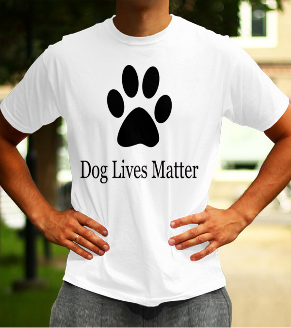 Dog Lives Matter Paw Prints T-Shirt