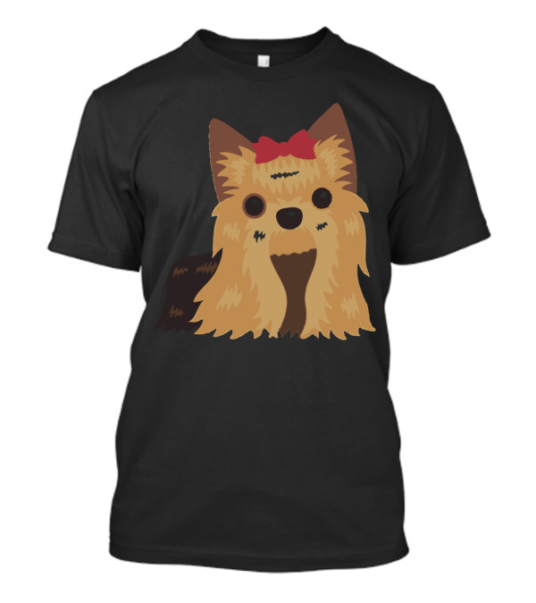 Yorkshire Terrier Dog With Red Bow Halloween Costume T-Shirt