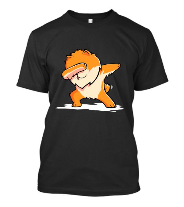 Pomeranian Dog Performing Dab Dance Gesture T-Shirt