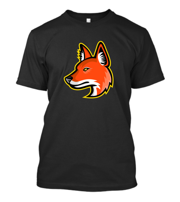 Dhole Asiatic Wild Dog Mascot Vibrant Head Profile T-Shirt