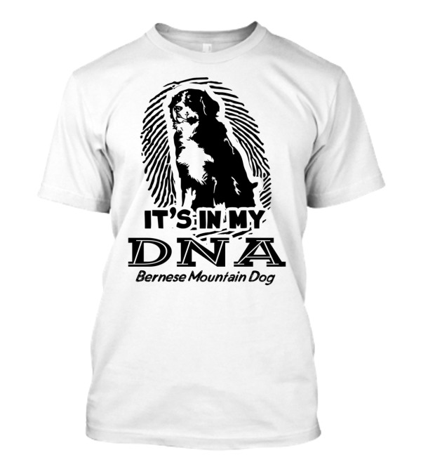 Bernese Mountain Dog It's In My DNA Fingerprint T-Shirt