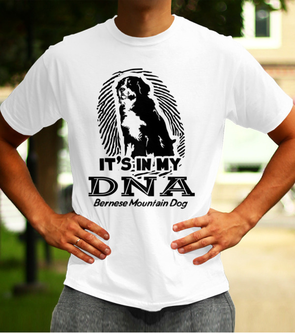 Bernese Mountain Dog It's In My DNA Fingerprint T-Shirt