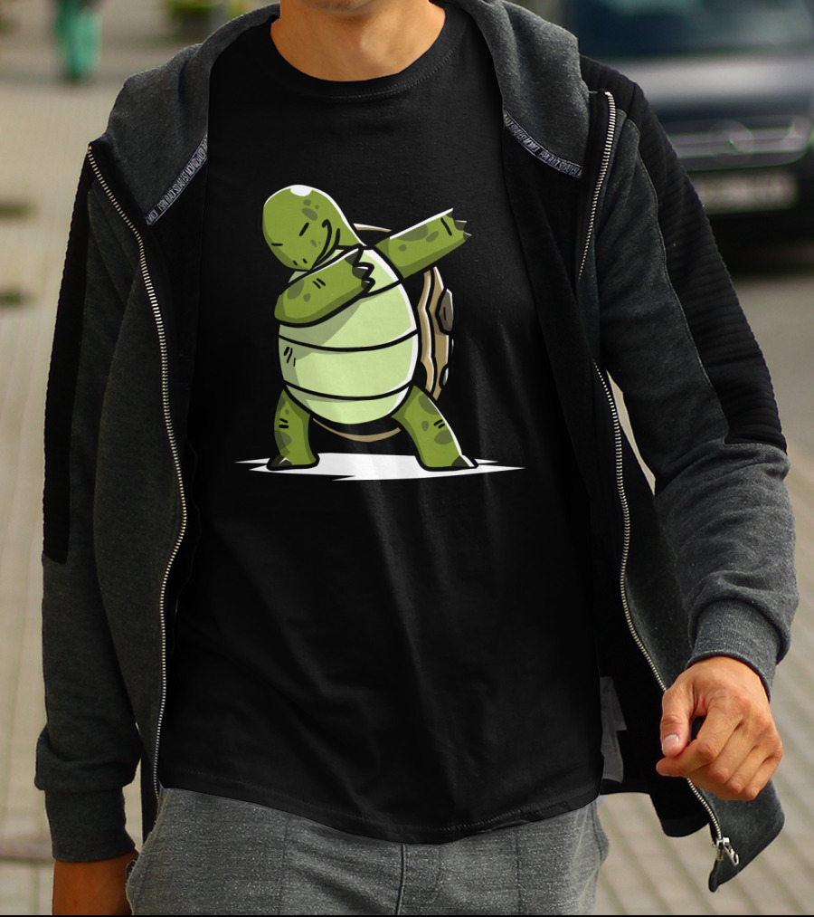 Tortoise Dab Dance Move Fun Gesture T-Shirt