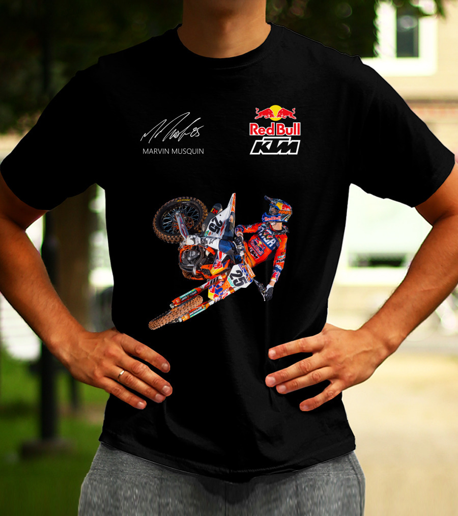 Marvin Musquin Red Bull KTM Racing Action Signature T-Shirt