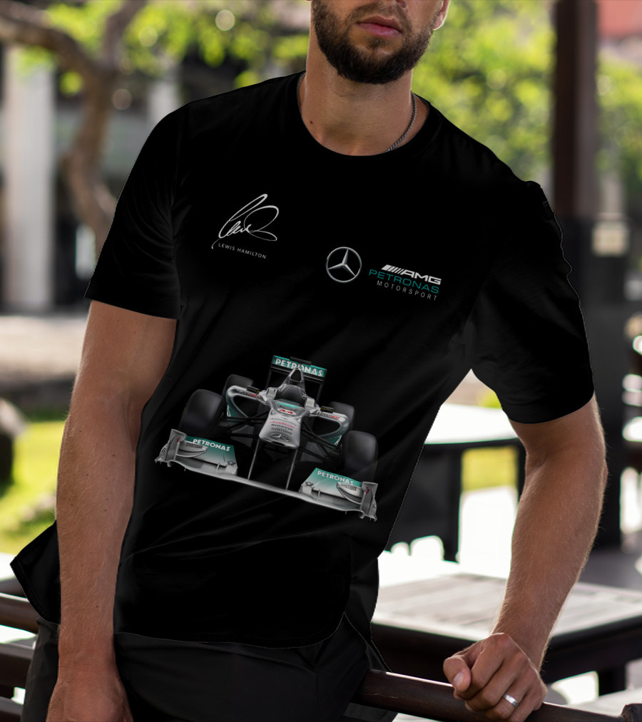 Lewis Hamilton Mercedes AMG Petronas Motorsport Formula One Racing T-Shirt