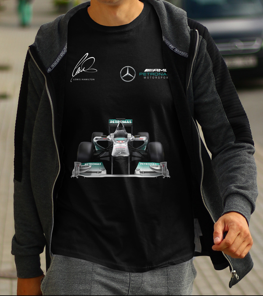 Lewis Hamilton Mercedes AMG Petronas Motorsport Formula One Racing T-Shirt