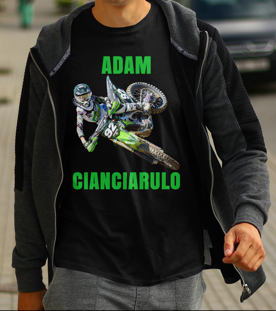 Adam Cianciarulo Motocross Racer 92 Action Image T-Shirt