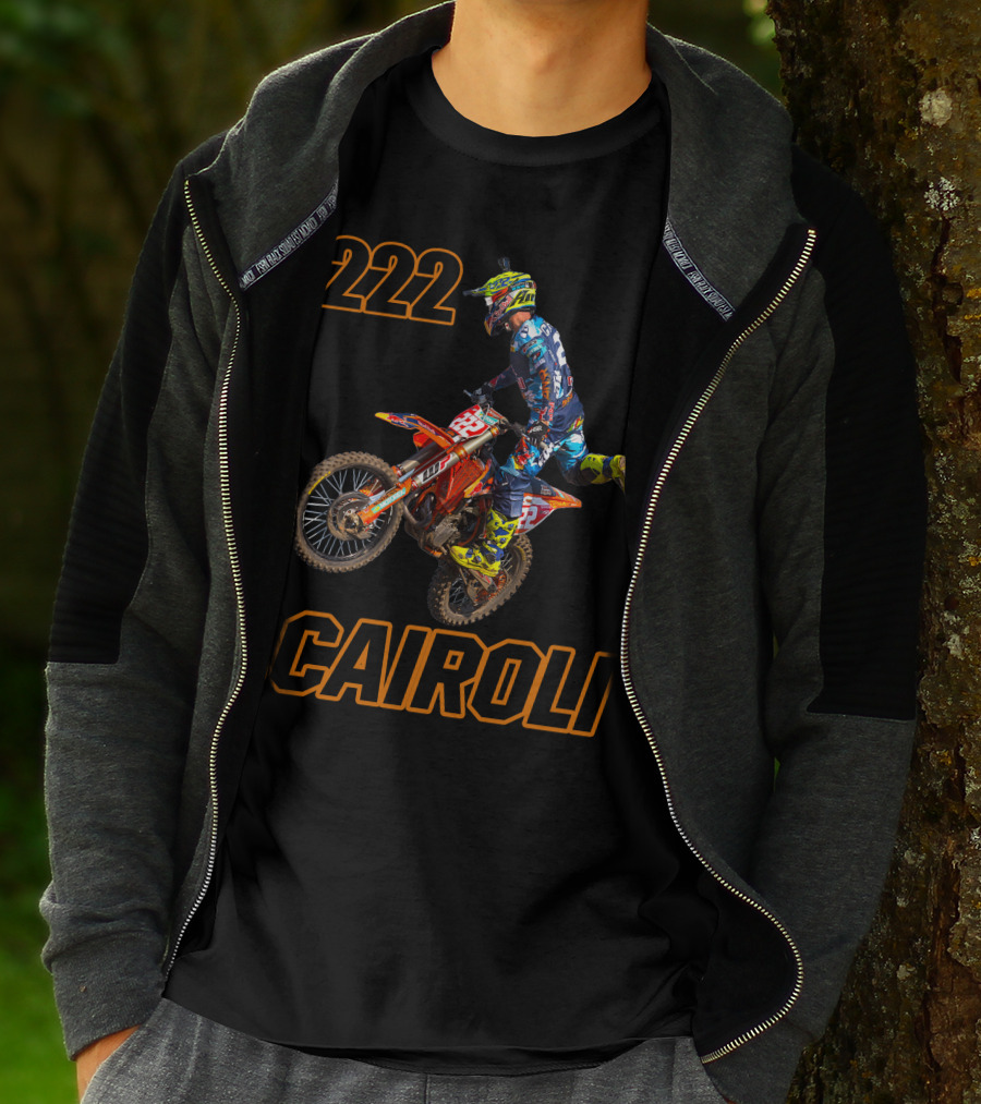 222 Tony Cairoli Motocross Racer T-Shirt