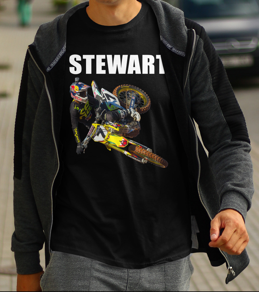 STEWART Moto Racer Number 7 T-Shirt