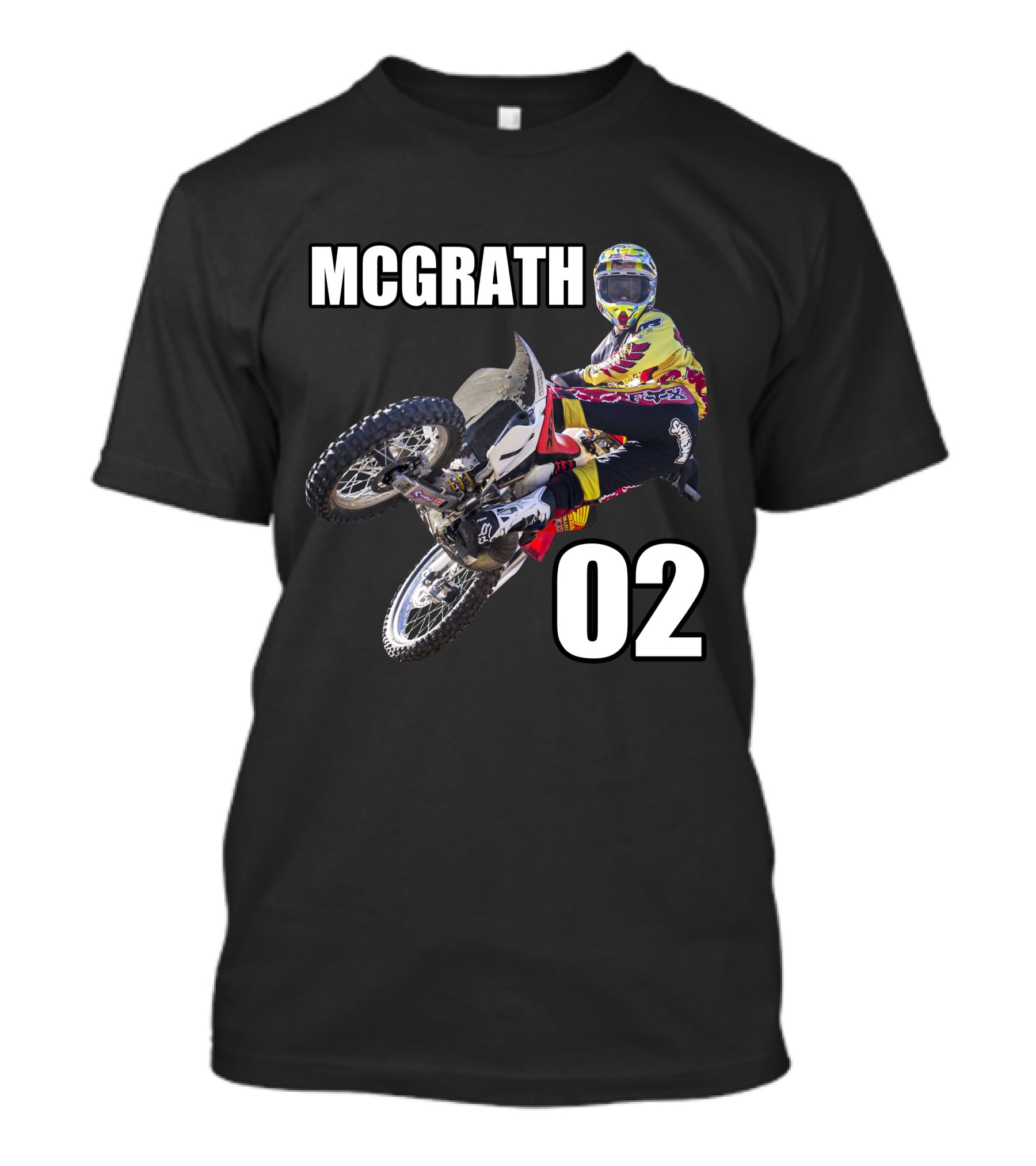 McGrath 02 Motocross Racing Action T-Shirt