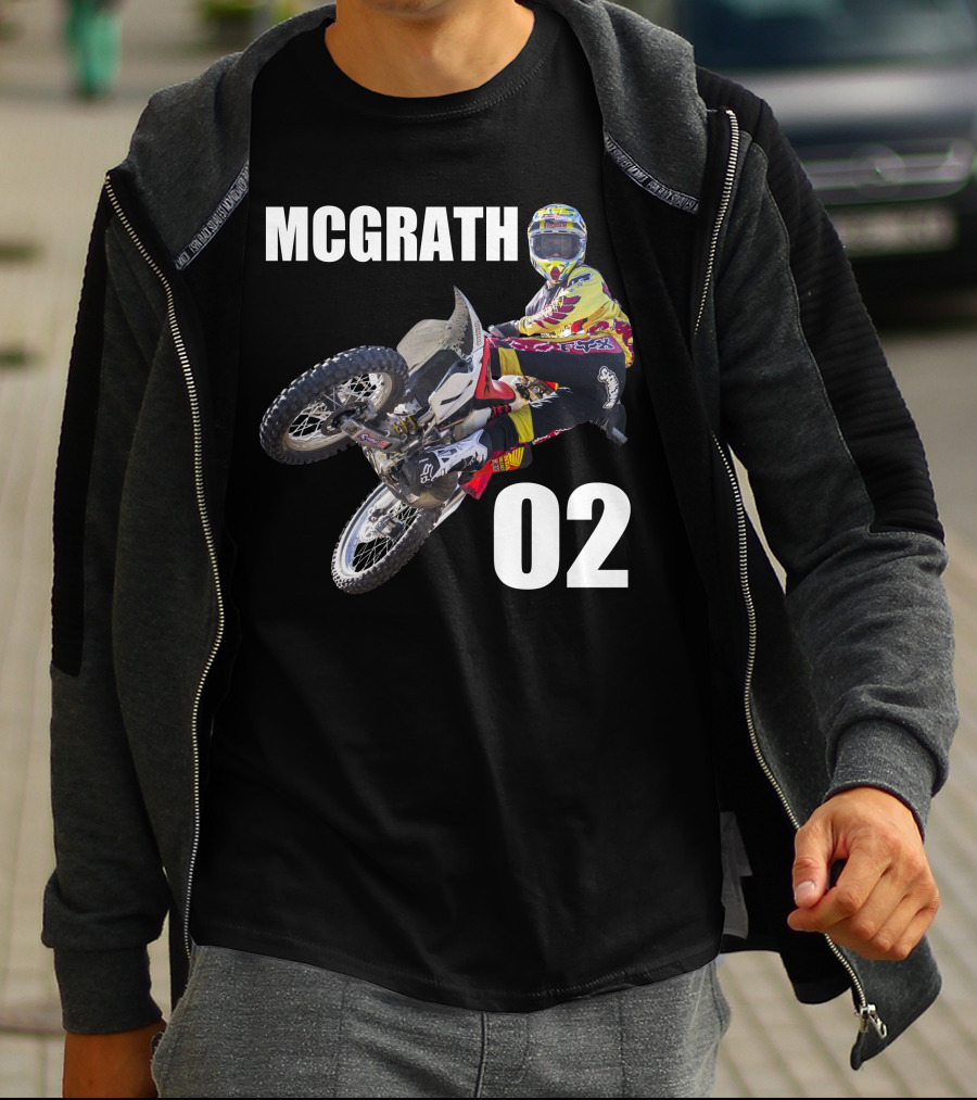 McGrath 02 Motocross Racing Action T-Shirt