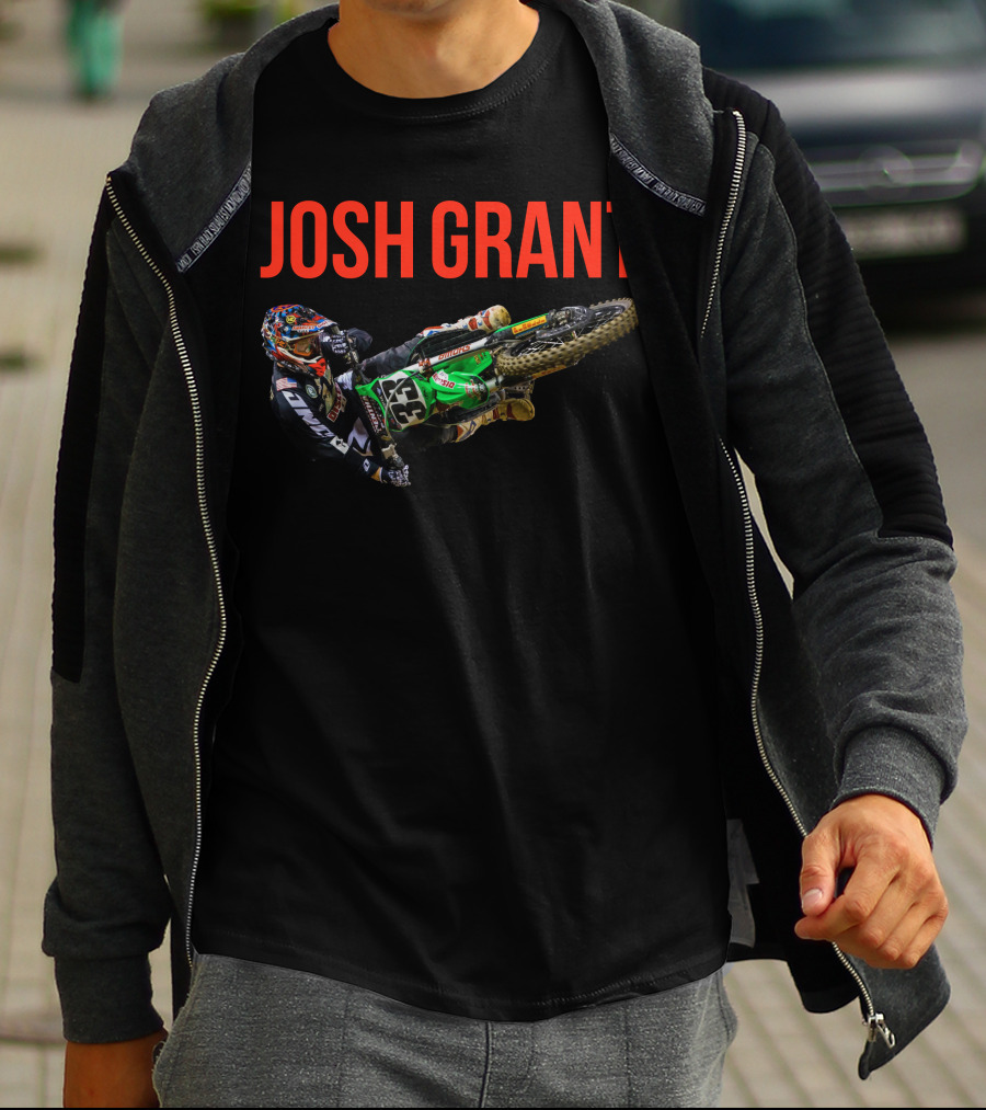 Josh Grant Motocross Rider 33 Racing Action T-Shirt