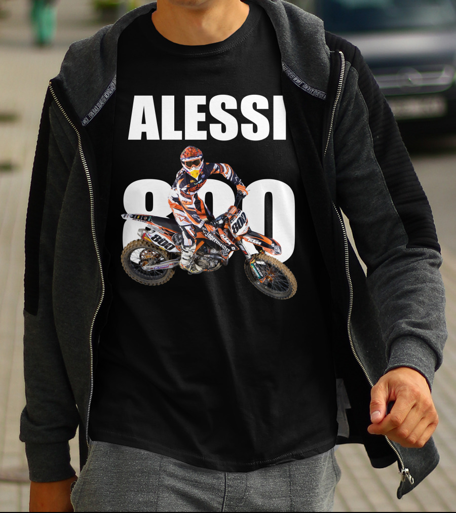 Alessi 800 Motocross Rider Racing Gear T-Shirt