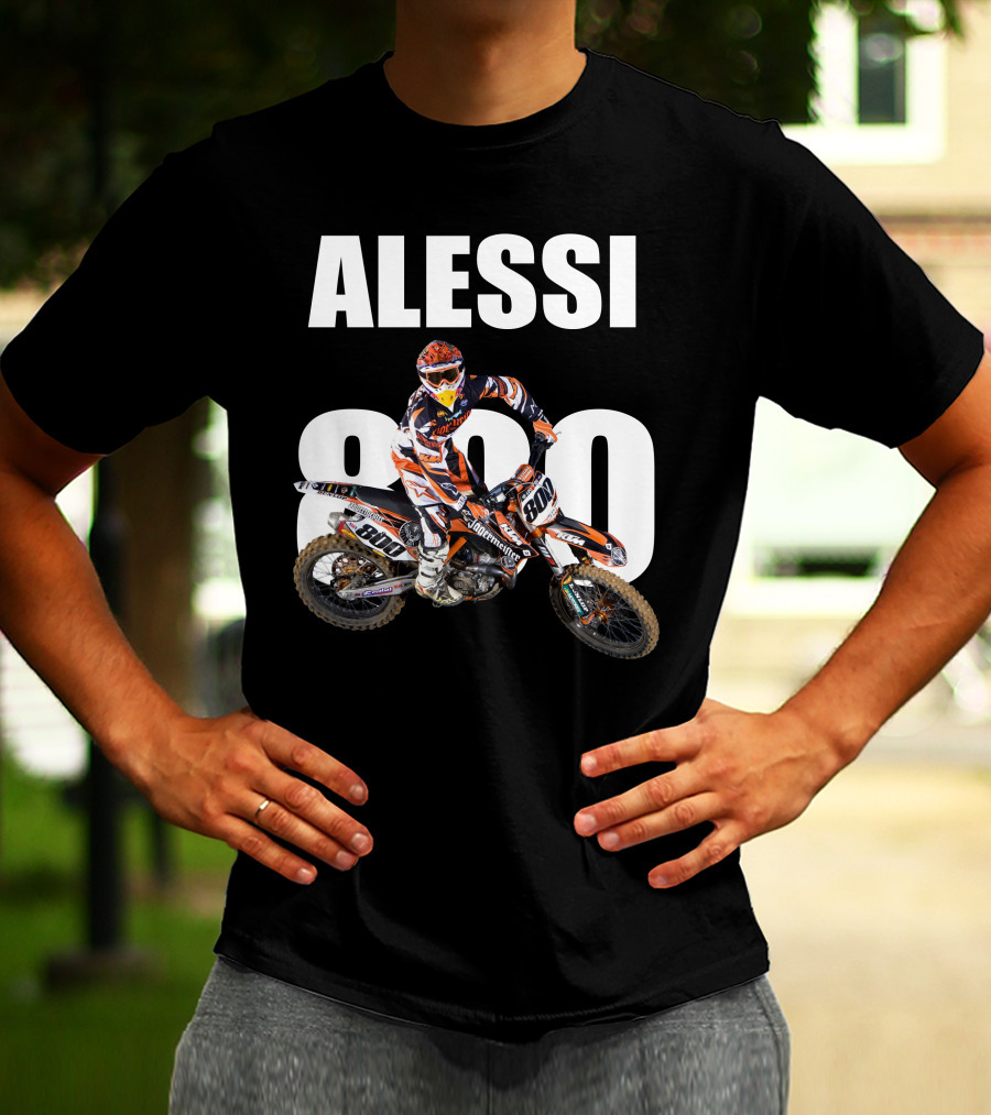 Alessi 800 Motocross Rider Racing Gear T-Shirt