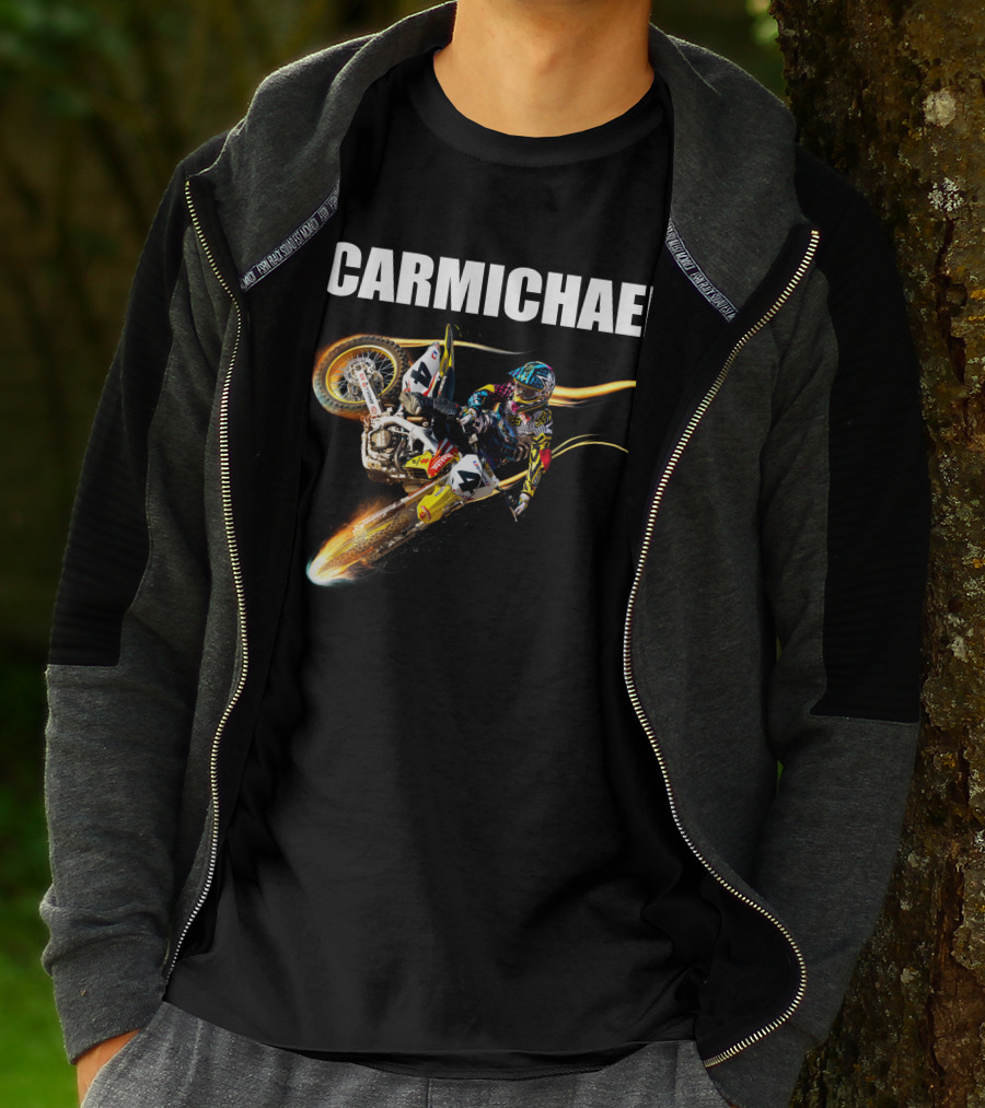 Carmichael Motocross Stunt Action T-Shirt