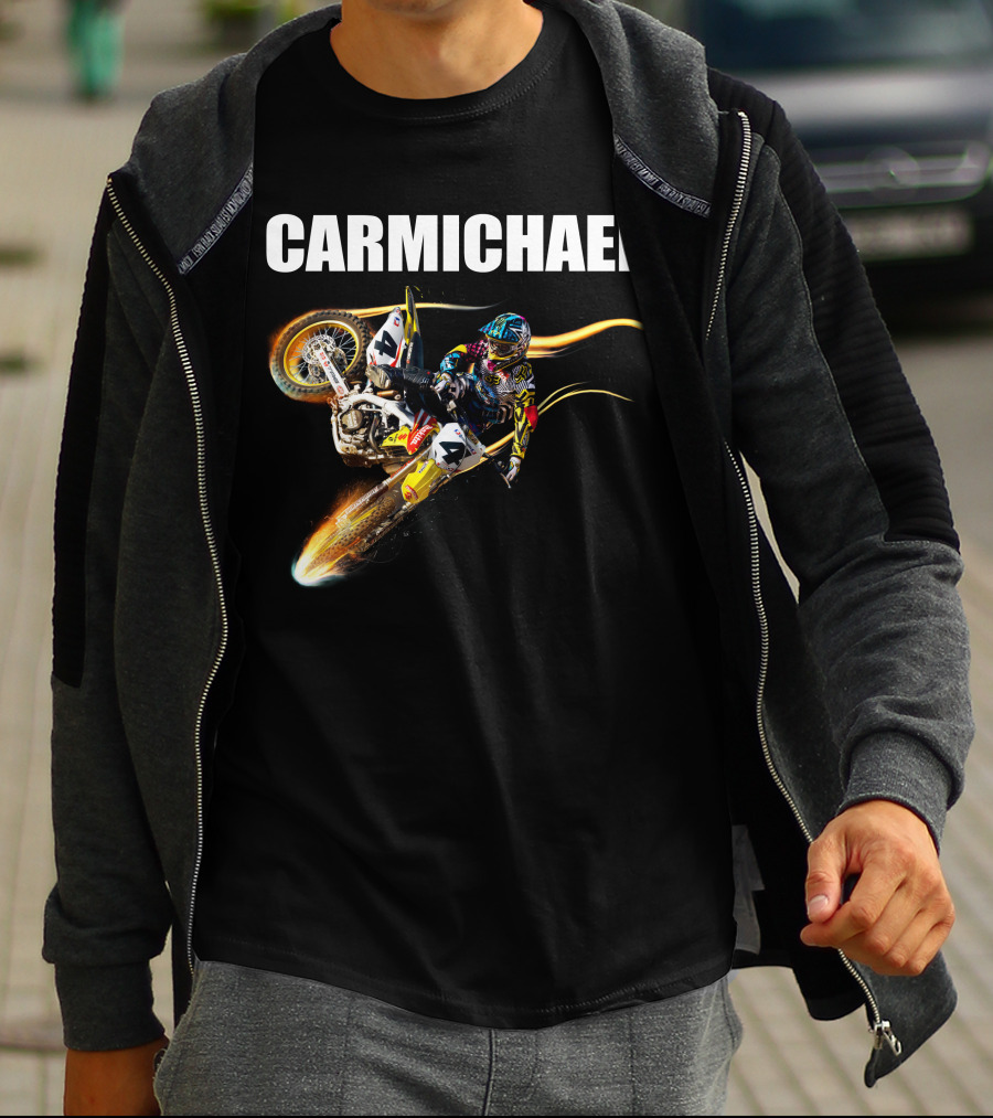 Carmichael Motocross Stunt Action T-Shirt