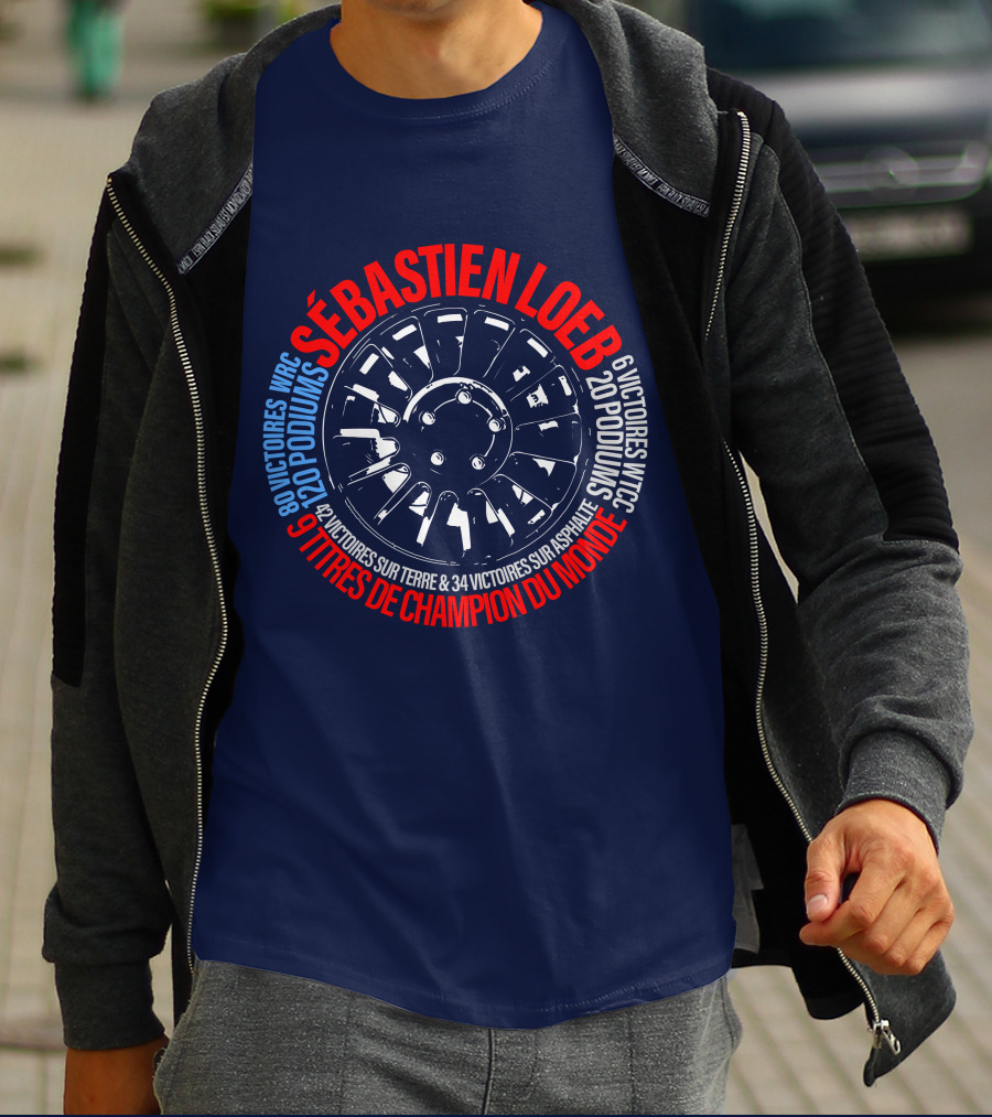 Sébatien Loeb 9 Titres De Champion Du Monde 80 Victoires WRC 20 Podiums 6 Victoires WTCC 24 Victoires Sur Terre 34 Victoires Sur Asphalte T-Shirt