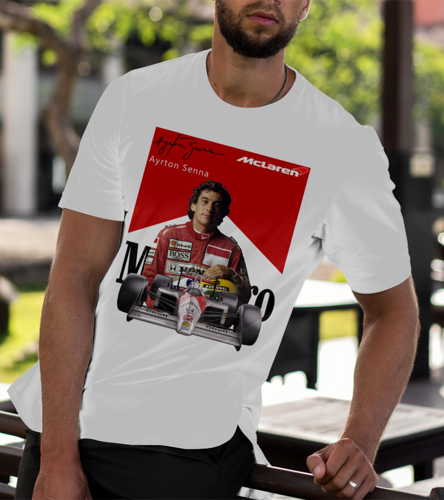 Ayrton Senna McLaren Racing Legend T-Shirt