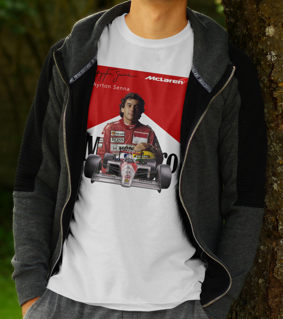 Ayrton Senna McLaren Racing Legend T-Shirt