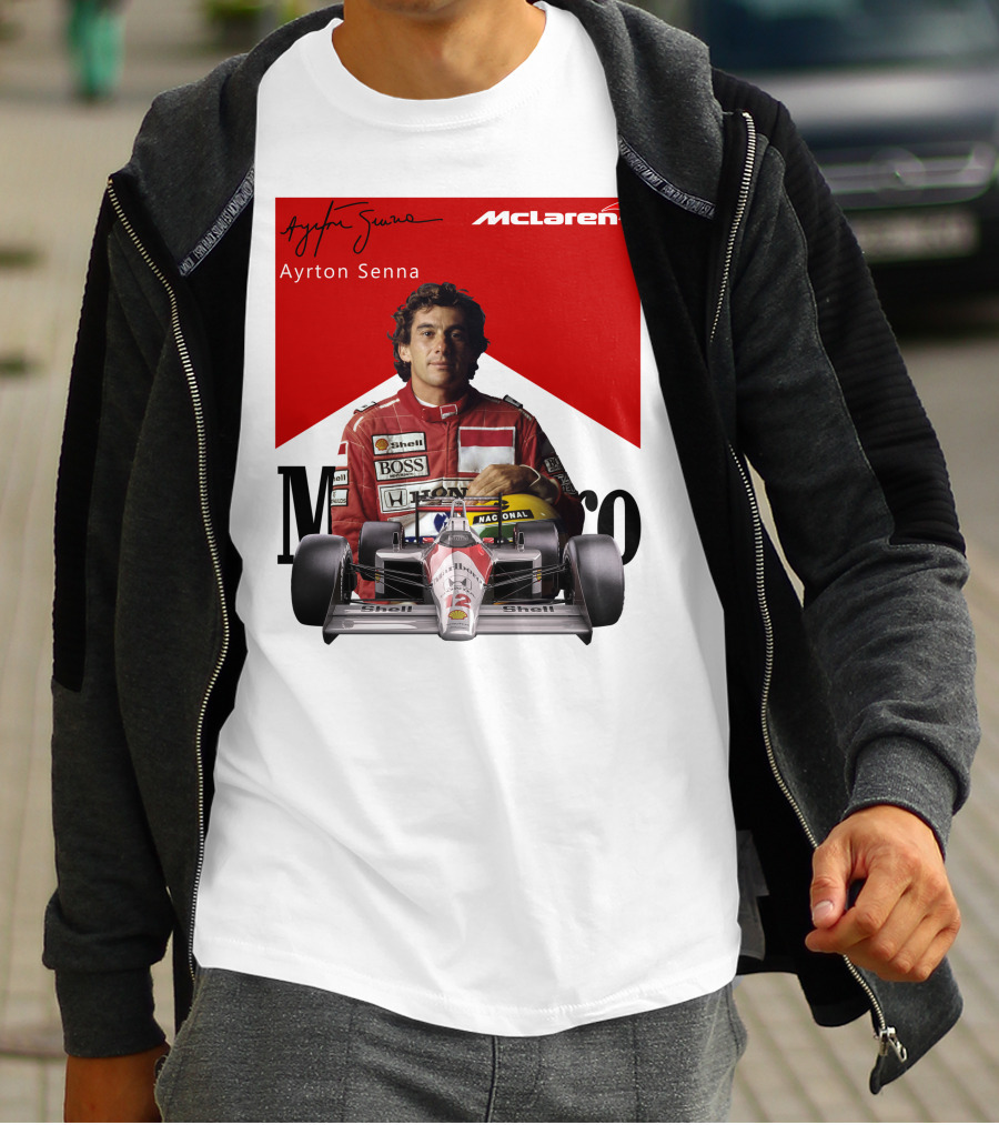 Ayrton Senna McLaren Racing Legend T-Shirt