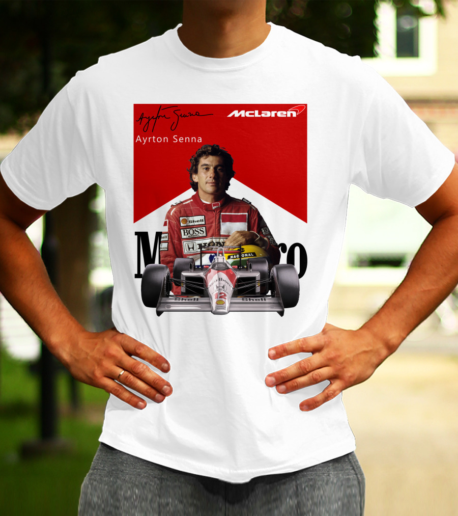 Ayrton Senna McLaren Racing Legend T-Shirt