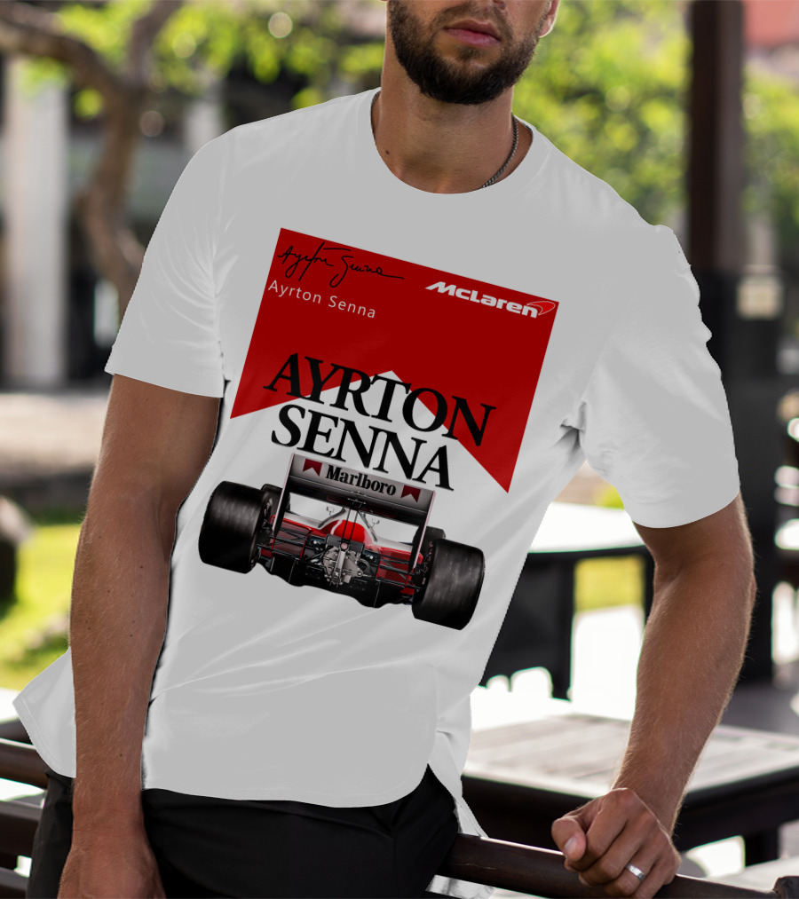 Ayrton Senna McLaren Marlboro Racing Team T-Shirt