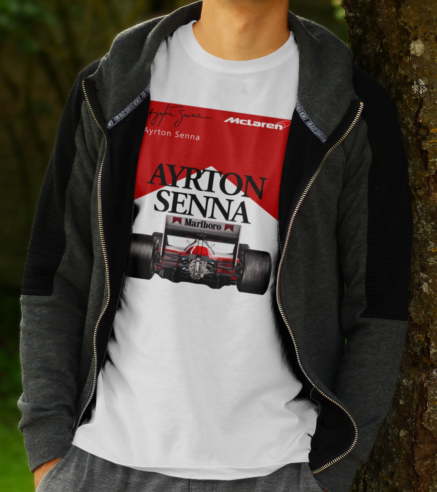 Ayrton Senna McLaren Marlboro Racing Team T-Shirt